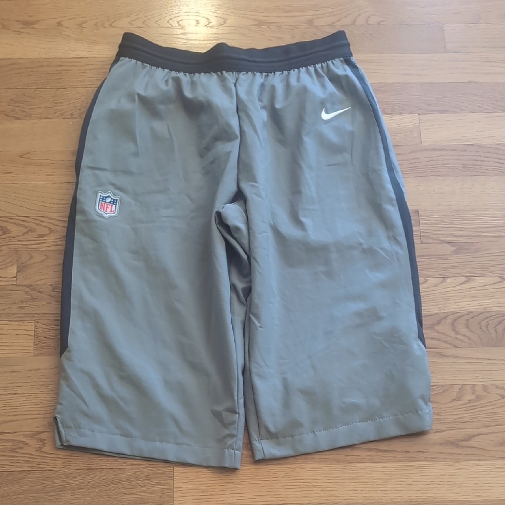 Nike Gray and Black NFL Men's Shorts